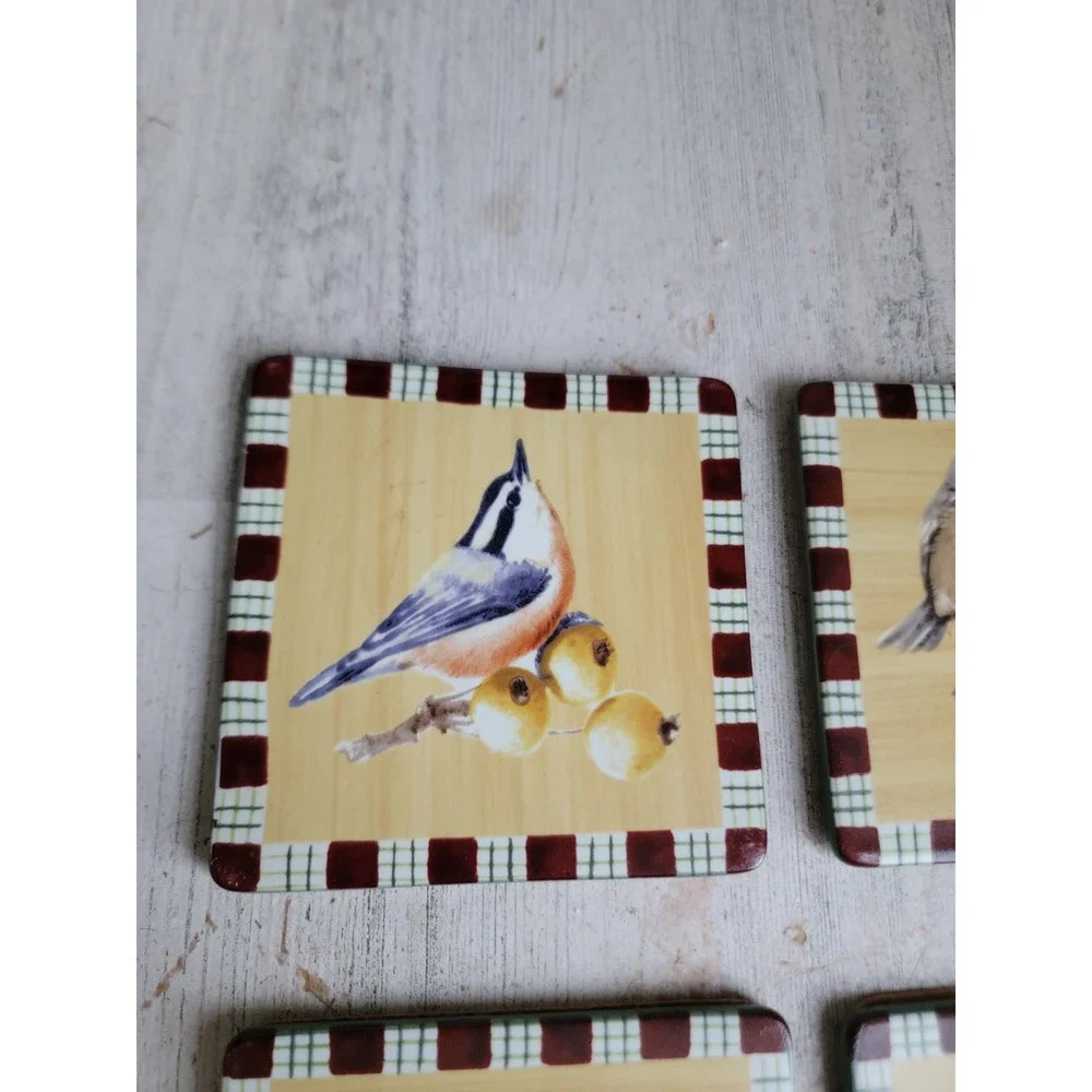 Lenox coaster winter greetings everyday bird coaster set Xmas home